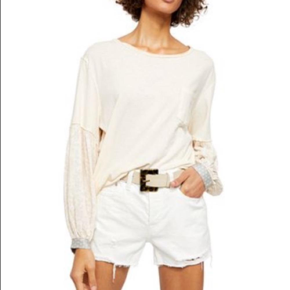 Free people Jude top. Cream . Small